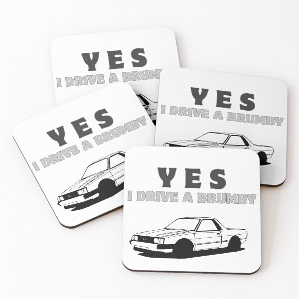 Item preview, Yes I Drive a Brumby (Silver/Grey) designed and sold by qldautodesigns.