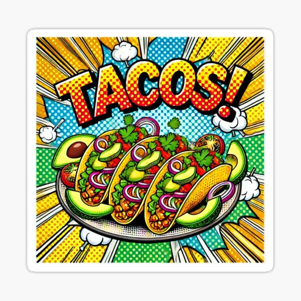 Item preview, Tacos Pop Art designed and sold by Pop Art T Designs.