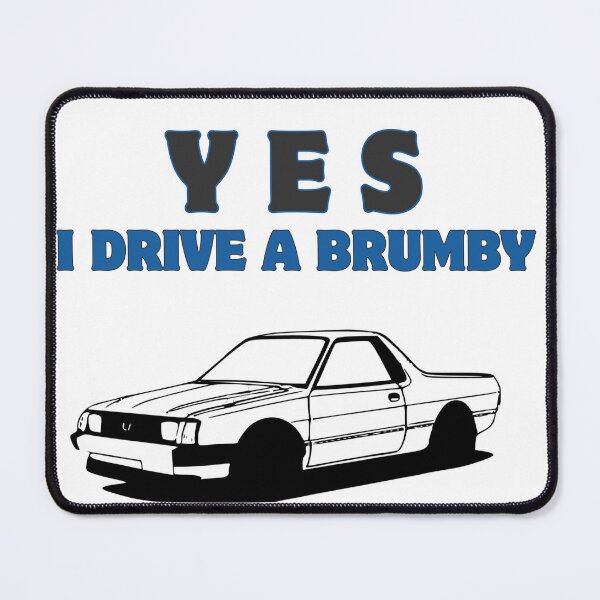 Item preview, Yes I Drive a Brumby (Blue) designed and sold by qldautodesigns.
