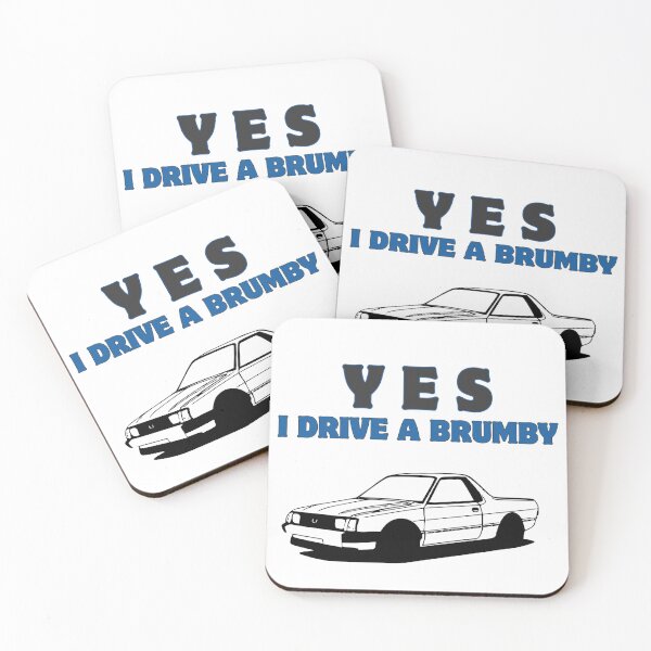 Item preview, Yes I Drive a Brumby (Blue) designed and sold by qldautodesigns.