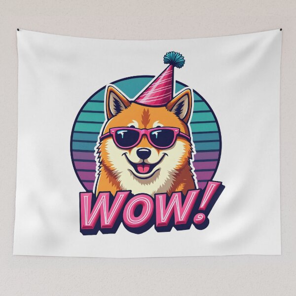 Item preview, Much Fun, So Wow - Doge Party designed and sold by Dazzle-Sizzle.