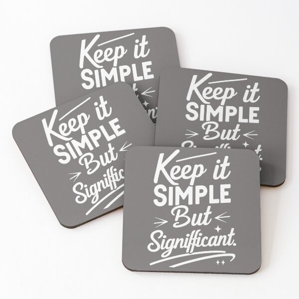 Item preview, Keep It Simple, But Significant – Minimalist Motivational T-Shirt designed and sold by trendpotion.