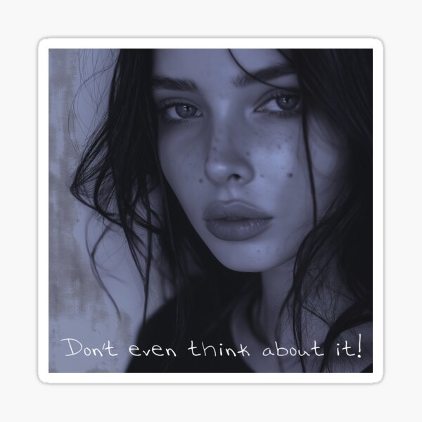 Don't even think about it Sticker