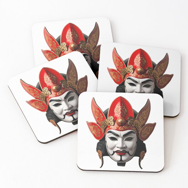 Item preview, Dramatic Chinese Opera Mask with Traditional Design designed and sold by LoliDesignShop.