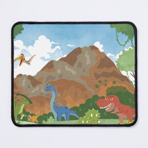 Item preview, Cretaceous Cuties | Dinosaur Themed Graphic in a Watercolor Style with Bright Colors designed and sold by CoffeeJoeMugs.