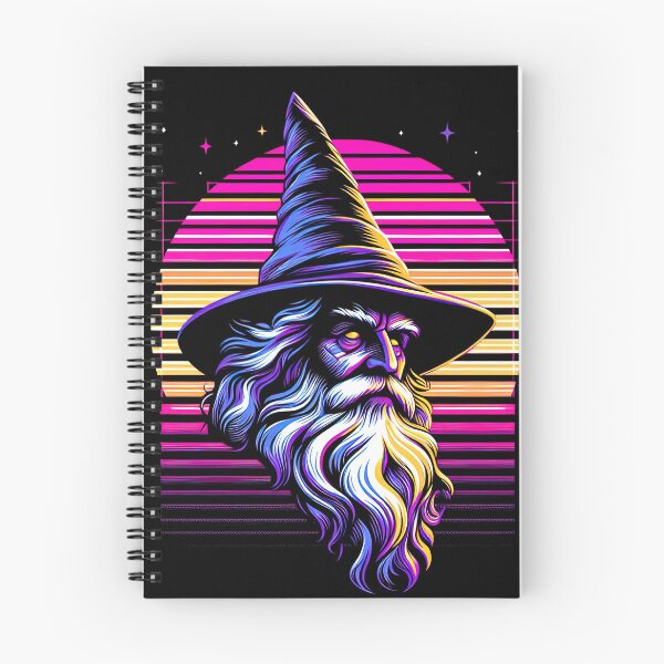 Item preview, Retro Synthwave Wizard Bold Fantasy Magical Aesthetic designed and sold by SpookshowDesign.