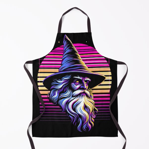 Item preview, Retro Synthwave Wizard Bold Fantasy Magical Aesthetic designed and sold by SpookshowDesign.