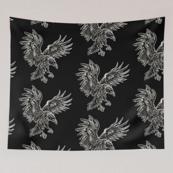 Item preview, RAVEN OF DARKNESS Mysterious Bold Intricate Gothic Symbolic designed and sold by RoadTripWear.