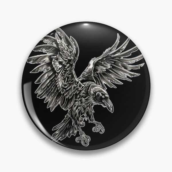 Item preview, RAVEN OF DARKNESS Mysterious Bold Intricate Gothic Symbolic designed and sold by RoadTripWear.