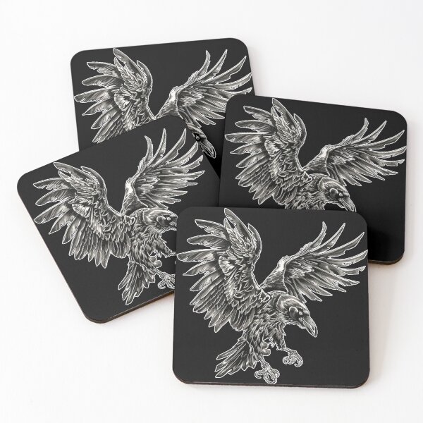 Item preview, RAVEN OF DARKNESS Mysterious Bold Intricate Gothic Symbolic designed and sold by RoadTripWear.