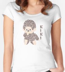 Monchhichi, the Stuffed Toy Monkey Women's Fitted Scoop T-Shirt