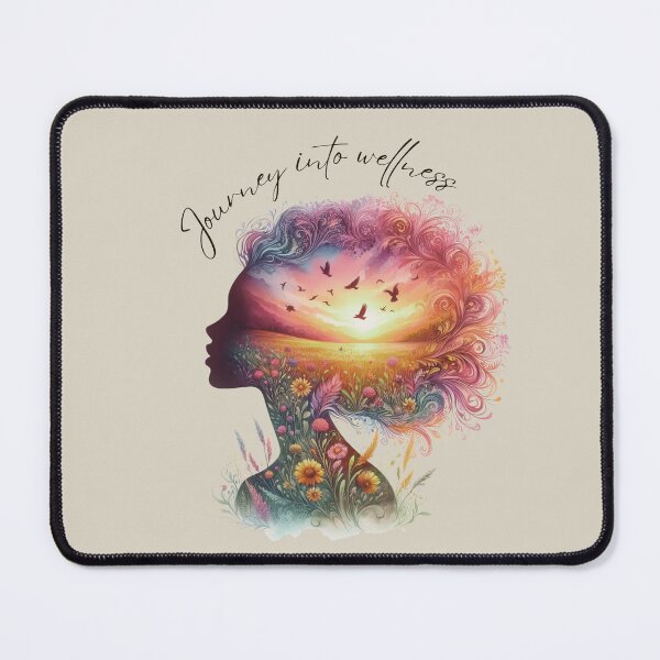Item preview, Journey into Wellness: Woman's Profile Wildflowers designed and sold by SparkSpiral.