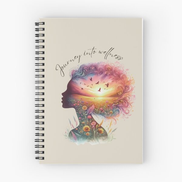 Item preview, Journey into Wellness: Woman's Profile Wildflowers designed and sold by SparkSpiral.