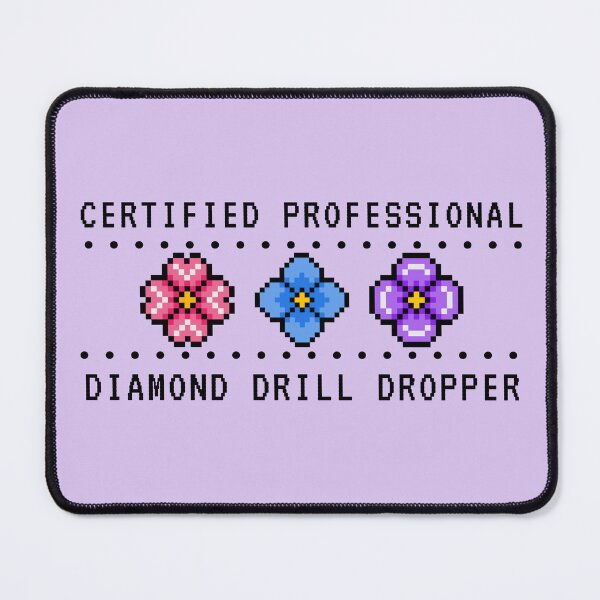 Item preview, Three Flower Diamond Drill Dropper Pro – Black Print  designed and sold by DPingBirdie.