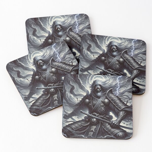 Item preview, Japanese Malevolent Spirit Warlord Art designed and sold by Pop Art T Designs.