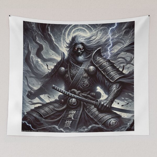 Item preview, Japanese Malevolent Spirit Warlord Art designed and sold by Pop Art T Designs.