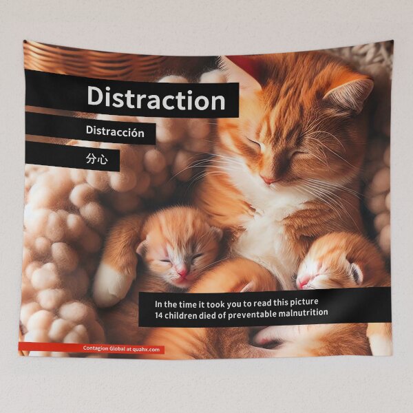 Item preview, Distraction is not compulsory designed and sold by Quahx.