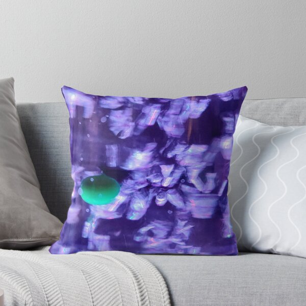 Aperçu de l'œuvre Bulles abstraites sur fond violet créée et vendue par Raineylanes.