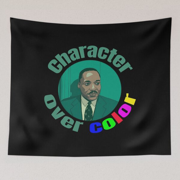 Item preview, MLK jr Character over color designed and sold by JennyFinns.