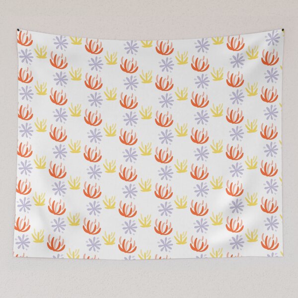 Item preview, coral flower pattern  designed and sold by Sara Bee.