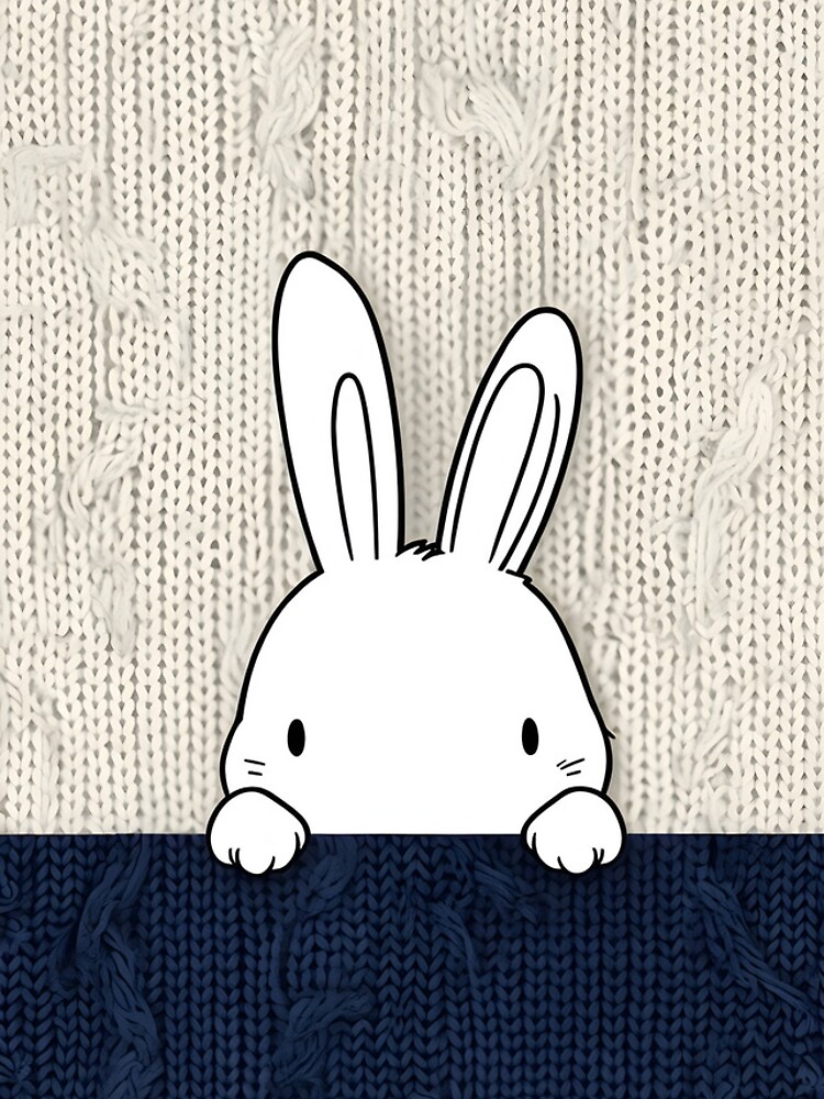 Thumbnail 4 of 4, iPhone Case, Playful Pocket Rabbit  designed and sold by PuzzleBoxCorner.