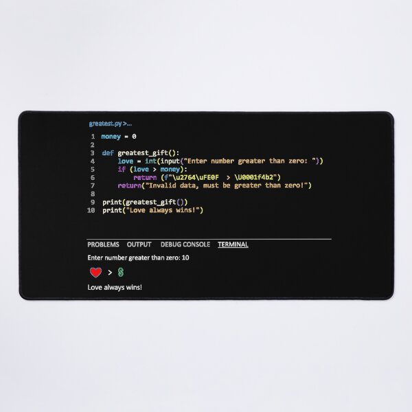 Item preview, Funny Python Code, Dark Mode designed and sold by DeeDeee1970.