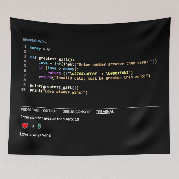 Item preview, Funny Python Code, Dark Mode designed and sold by DeeDeee1970.