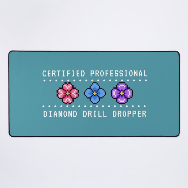 Item preview, Three Flower Diamond Drill Dropper Pro – White Print  designed and sold by DPingBirdie.