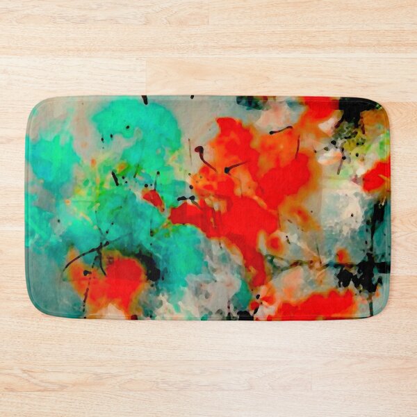 Item preview, Red & Teal Abstract designed and sold by ViaARTfactory.