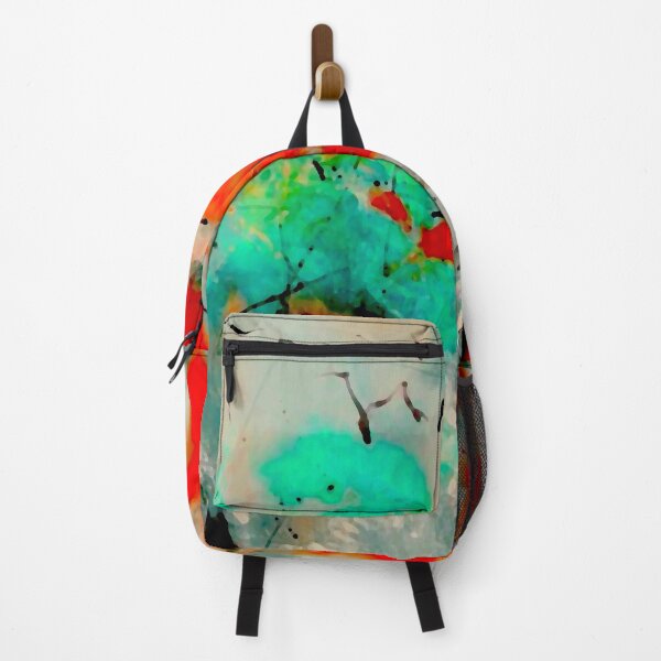 Item preview, Red & Teal Abstract designed and sold by ViaARTfactory.