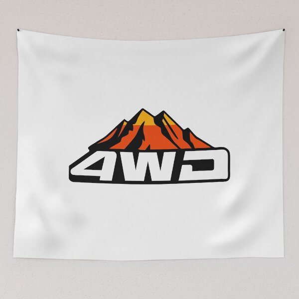 Item preview, 4WD Adventure: Retro Mountain Stripes Design designed and sold by Timegraf.