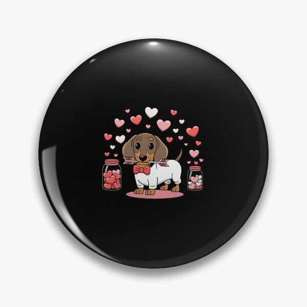 Item preview, Valentine’s Day Dachshund designed and sold by lorvenson.