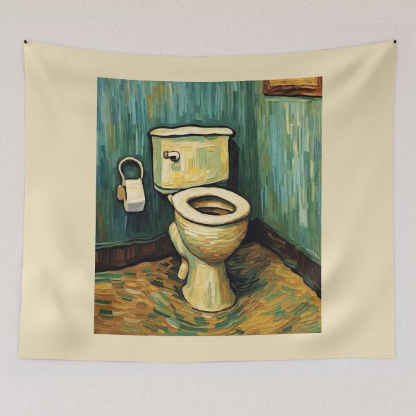 Item preview, "Van Gogh Inspired Lavatory: A Vibrant Artistic Scene" designed and sold by Artisticanvas.