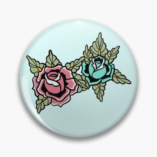 Item preview, Traditional tattoo style roses designed and sold by chlo-ink.