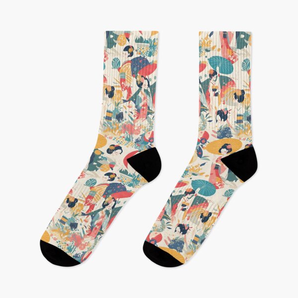 Item preview, Geishas in Vibrant Celebration designed and sold by Sakura Mami.