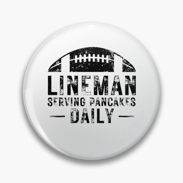 Item preview, Lineman Serving Pancakes daily Funny American Football Humor designed and sold by MouDantArts.