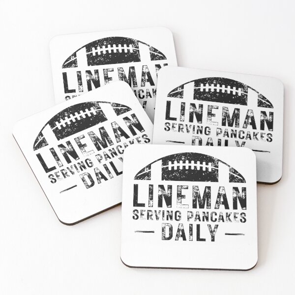 Item preview, Lineman Serving Pancakes daily Funny American Football Humor designed and sold by MouDantArts.