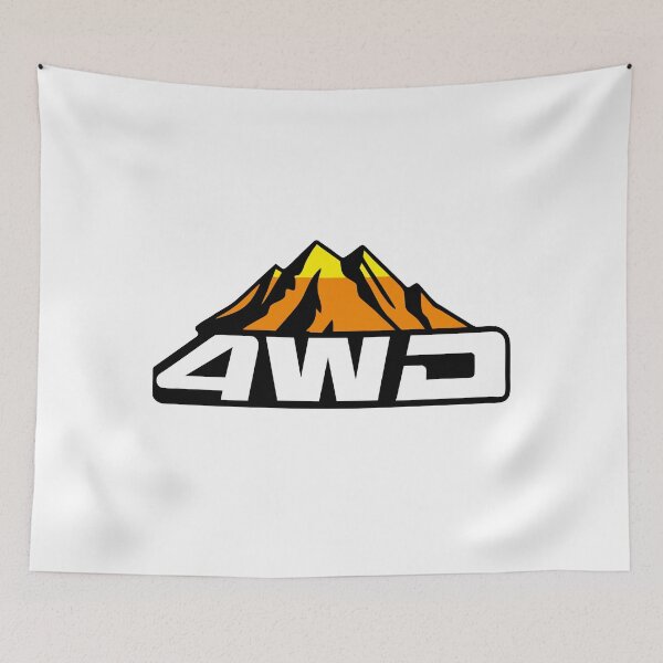Item preview, 4WD Adventure: Retro Mountain Stripes Design designed and sold by Timegraf.