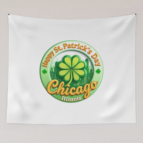Item preview, Chicago, Illinois, Happy St. Patrick's Day designed and sold by positiveimages.