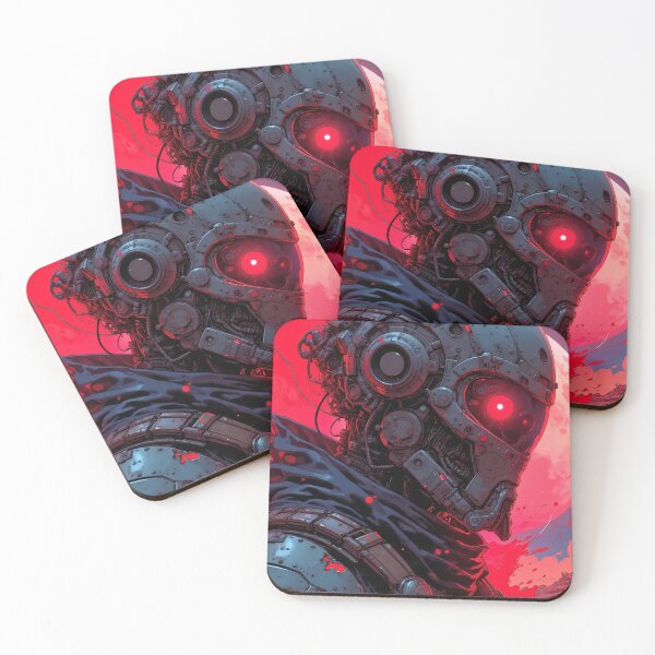 Item preview, Red neon cyberpunk futuristic robot #015; Red neon cyberpunk futuristic robot #015; designed and sold by Martinez-TS.