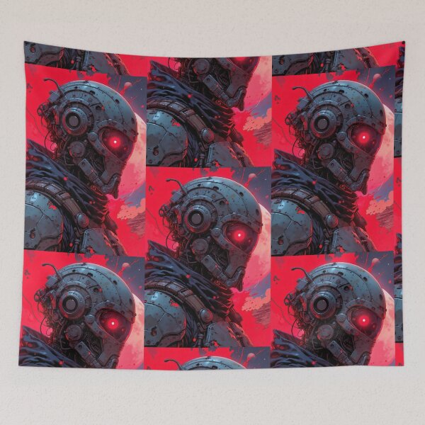 Item preview, Red neon cyberpunk futuristic robot #015; Red neon cyberpunk futuristic robot #015; designed and sold by Martinez-TS.