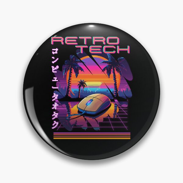Item preview, Retro Tech Synthwave Old style Mouse for PC designed and sold by Designs-Labs.