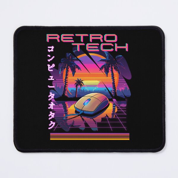 Item preview, Retro Tech Synthwave Old style Mouse for PC designed and sold by Designs-Labs.