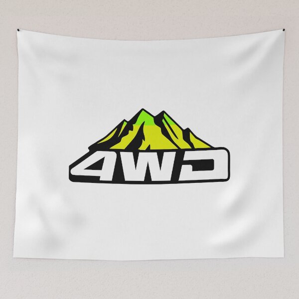 Item preview, 4WD Adventure: Retro Mountain Stripes Design designed and sold by Timegraf.