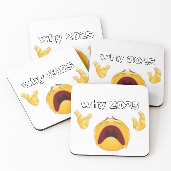 Item preview, New Year Emoji meme "Why 2025" designed and sold by Shadiyuu.