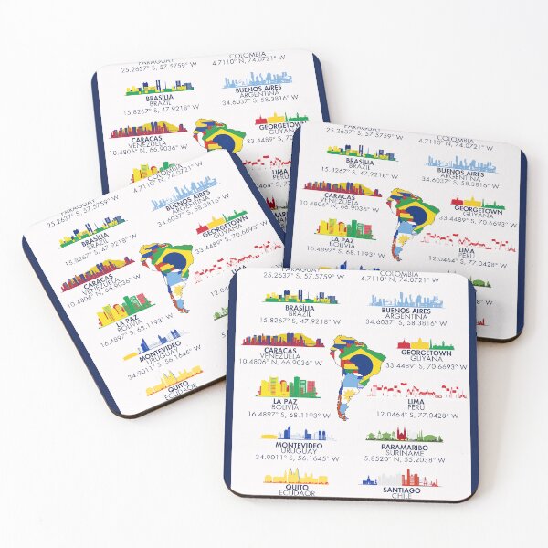 Item preview, Capital Cities of South America  designed and sold by SHELOPS.