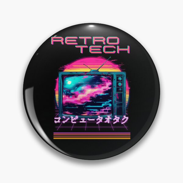 Item preview, Retro Tech Synthwave CRT TV designed and sold by Designs-Labs.