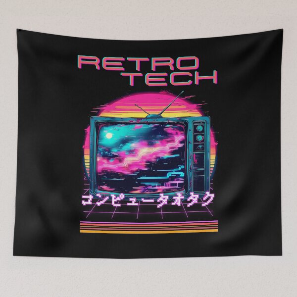 Item preview, Retro Tech Synthwave CRT TV designed and sold by Designs-Labs.