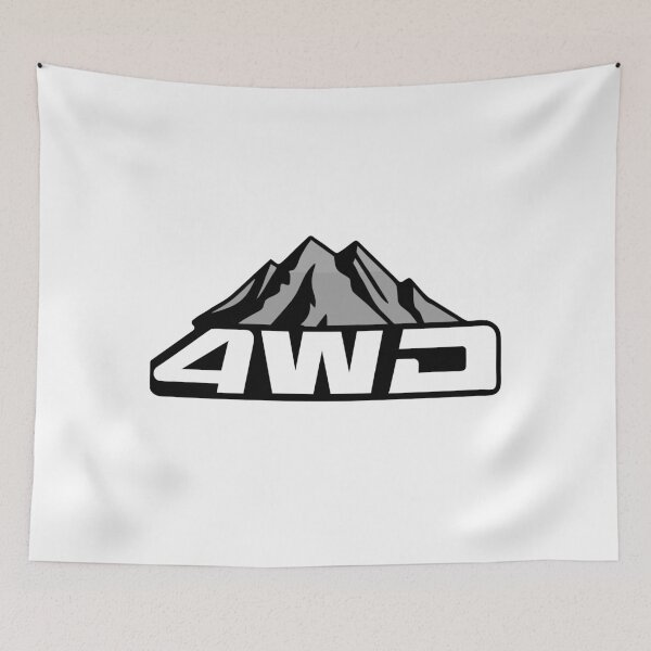 Item preview, 4WD Adventure: Retro Mountain Stripes Design designed and sold by Timegraf.