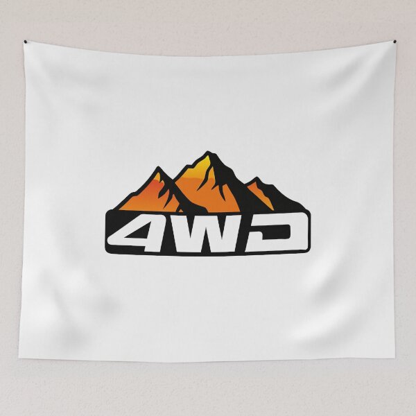 Item preview, 4WD Adventure: Retro Mountain Stripes Design designed and sold by Timegraf.